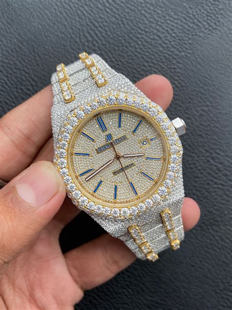 fully iced out replica watch|iced out watches real diamonds.